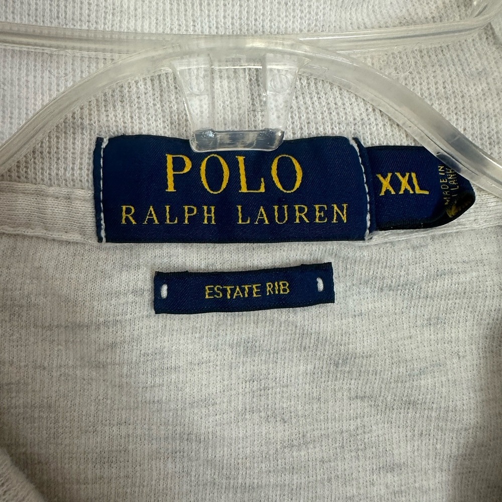 Polo Ralph Lauren Estate Rib Quarter Zip Pullover Sweater Cotton Cream Sz 2XL - Picture 3 of 8